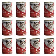 Bestpet Kuzulu Jöleli 12x400 gr Yetişkin Kedi Konservesi