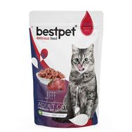 Bestpet Pouch Jelly Biftek Etli 6x85 gr Kedi Yaş Maması
