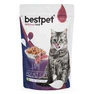 Bestpet Pouch Jelly Kuzu Etli 6x85 gr Kedi Yaş Maması
