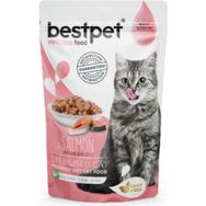 Bestpet Pouch Somonlu 24x85 gr Yetişkin Kedi Konservesi