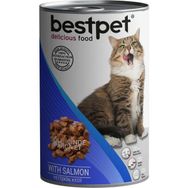 Bestpet Somonlu 5x415 gr Yetişkin Kedi Konservesi