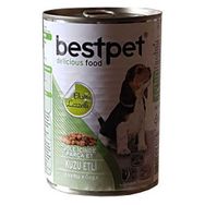 Bestpet Soslu Parça Kuzu Etli Yetişkin 415 gr Konserve Köpek Maması