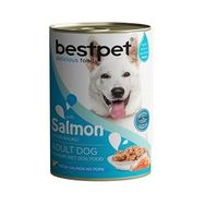 Bestpet Yetişkin Köpekler İçin 12x400 gr Taze Somon Parça Etli ve Soslu Yaş Mama
