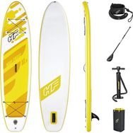 Bestway 65348 Şişme Kano Çantalı Set Kürek ve Pompa Dahil 320x76x12 cm Sarı Sörf Tahtası