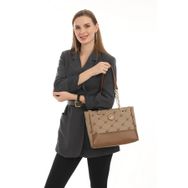Beverly Hills Polo Club 05BHPC8022 Açık Vizon Fermuarlı Kadın Günlük Çanta