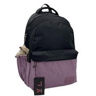Bevitton 34100 Mürdüm Siyah Suya İtici Kumaş Unisex Okul Çantası