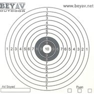 Bey Av 14x14 cm 100 Adet Hedef Kağıdı