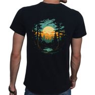 Beyaz Penguen Forest Siyah Erkek T-shirt