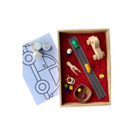 Beyaz Tavşan Oyun Evi Montessori Trafik Ahşap Etkinlik Seti