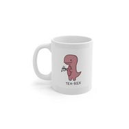 Beyaz Tea Rex Baskılı Kupa
