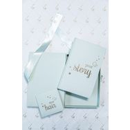 BeyazBirKutu Your Story Baby Journal Kutulu Set Anne ve Bebek Günlüğü Mint Anı Defteri