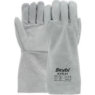 Beybi KYN-01 Gri XL 48 Çift Deri Kaynakçı Eldiveni
