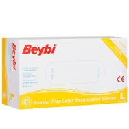 Beybi Lateks Pudrasız L Large Beden 100'lü Paket Muayene Eldiven