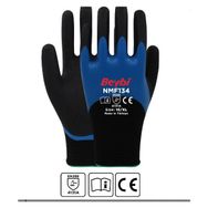 Beybi NMF134 9 Beden 12'li Double Mikro Köpük 3-4 Nitril Kaplı Polyester Örgü Eldiven