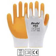 Beybi Pn3 No: 9 Polyester Örme Nitril İş Eldiveni