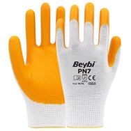Beybi PN7 9 Beden 60 Çift Nitril Sarı İş Eldiveni