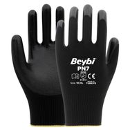 Beybi PN7 Polyester Örme Siyah 288 Çift Nitril Eldiven