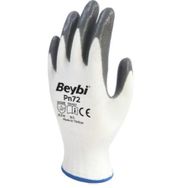 Beybi PN72 Gri Nitril Kaplama İş Eldiveni