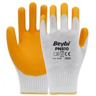 Beybi PN810 Beyaz-Sarı 12'li Nitril Poly Eldiven