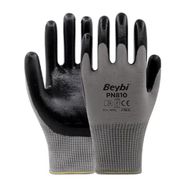Beybi PN810 Nitril Poly Gri Siyah 12'li Eldiven