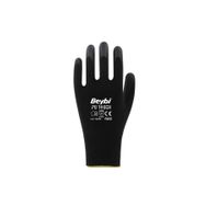 Beybi PU Touch Siyah 10 Beden Poliüretan Kaplı Polyester Örme Nitril İş Eldiveni