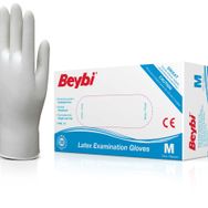 Beybi Pudralı Medium 100'lü Paket Latex Muayene Eldiveni