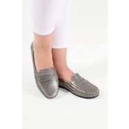 Beyond BYNDDEM01 Kadın Platin Kolej Günlük Casual Babet Ayakkabı