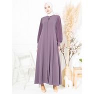 Beyza 3453 Kolları Pilise Detaylı Fermuarlı Lila Ferace