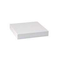 BHP Mdf Kare Salon Beyaz 23.5x23.5x3.8 cm Dekoratif Raf