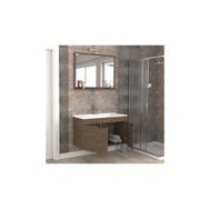 Biani Aybe Kahve Fix Arya 100 cm Banyo Dolabı