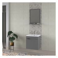 Biani Fix Arya 55 CM Mat Gri Banyo Dolabı