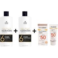 Bianna Elose Maxipure Keratin Biotin Tuzsuz 1000 ml Şampuan + Tuzsuz 1000 ml Saç Kremi + Dermaderm Spf 50 Güneş Koruma Kremi
