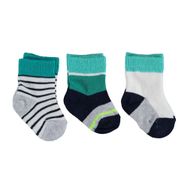 Bibaby 68406 3'lü Erkek Biorganic Rainbow Unisex Bebek Çorabı