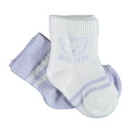 Bibaby 68412 Biorganic Bear 2'li Lila Kız Çorap