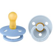 Bibs 120214 Sky Blue - Baby Blue 6-18 Ay Doğal Kauçuk 2'li Emzik