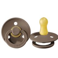 Bibs Ay Dark Oak Colour 0-6 Bebek Doğal Kauçuk Emzik