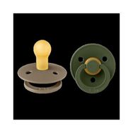 Bibs Colour İkili Kauçuk Dark Oak Hunter Green Size 1 0 - 6 Ay Yeşil Emzik