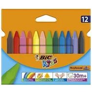 Bic 12 Renk Elleri Kirletmeyen Üçgen Pastel Boya