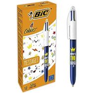 Bic 4 Colours 12'li Kutu Message Tükenmez Kalem