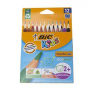BIC 5386 12 Renk Jumbo Uzun Kuru Boya Kalemi