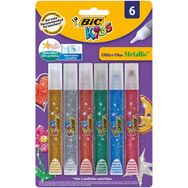 Bic 893269 6'lı Blister Metalik Simli Yapıştırıcı