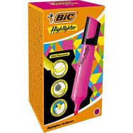 Bic 943648 10'lu Pembe Marking Flat Highlighter Fosforlu Kalem