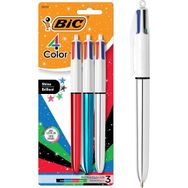 Bic Gümüş Metalik 4 Renk Tükenmez Kalem