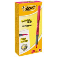 Bic Highlighter Grip 12'li Kutu Pembe Fosforlu Kalem