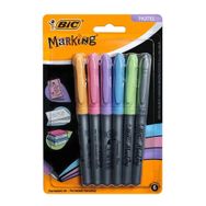 Bic Marking Color Permanent Marker Pastel Renkler 6'lı Blister Kalem