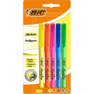 Bic Marking Highlighter Karışık Renkler 5'li Blister Fosforlu Kalem