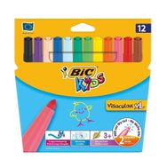 Bic Visa Yıkanabilir Jumbo 12 Renk Keçeli Boya Kalemi