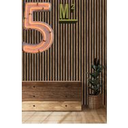 Bien Home 2689 Lambri Panel 5,30 m² Ahşap Duvar Çıtası Desenli Duvar Kağıdı