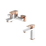 Bien Salvo Plus Beyaz Rose Gold Banyo Bataryası