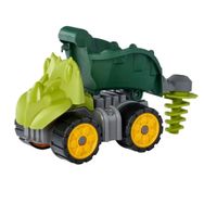 BIG 800055795 Power Worker Mini Dino Triceratops Katlanabilir Parçalı Hazneli Oyuncak Ekskavatör